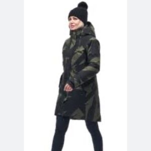Indyeva Touman Mid WP Parka – Agate Brush Print –size a large NWT